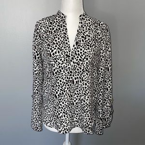 NWOT ZARA Animal Print Blouse Sz XS